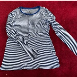 Faded Glory Long Sleeve Striped Tee